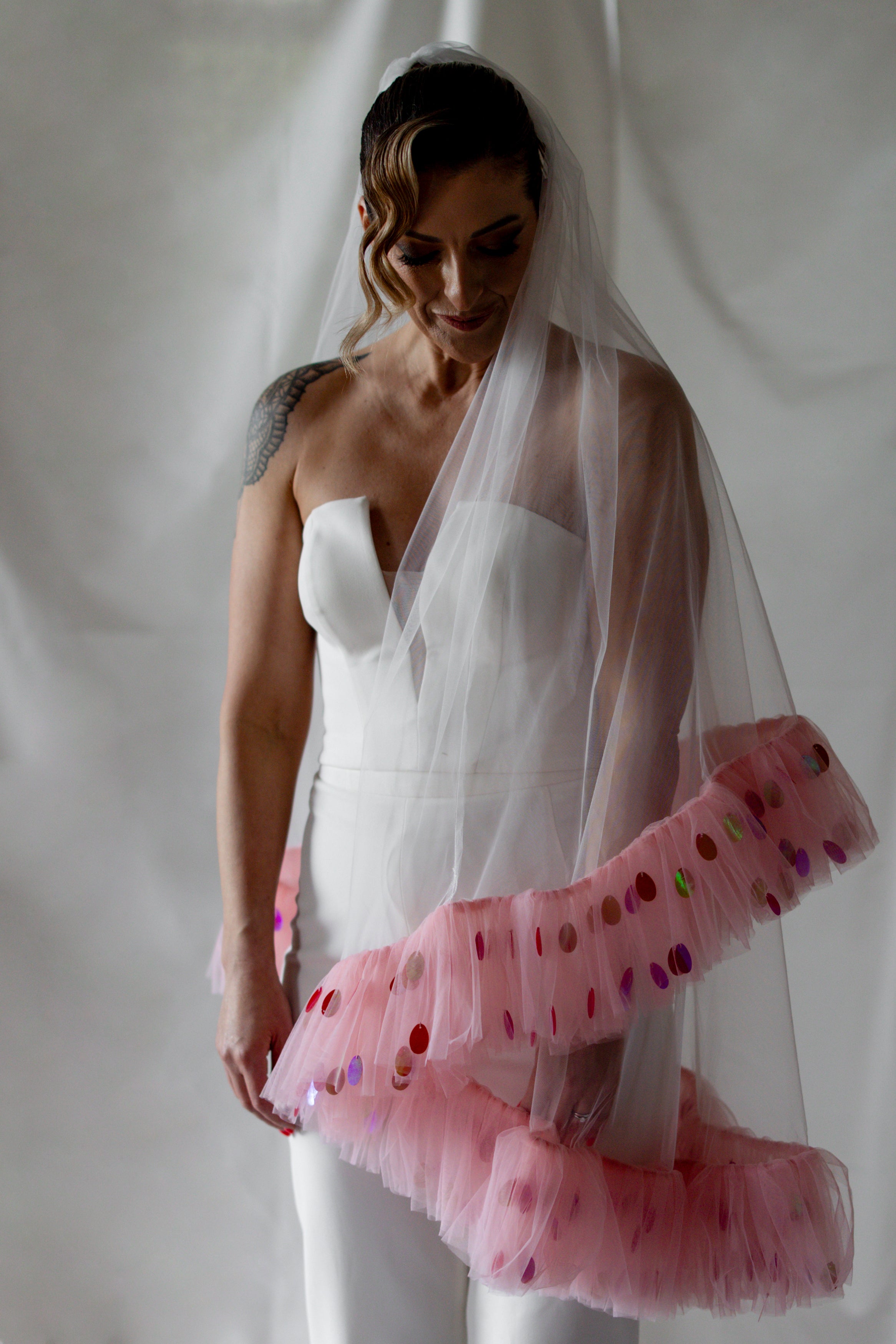 【新品】 NOTREémor tulle veil tops pink Don't sleep on our beautiful veils that we offer on our website