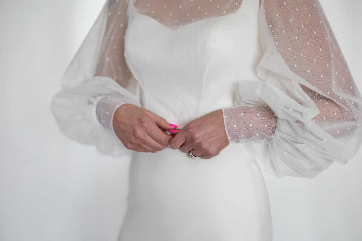 Look 9: Polka Dot Tulle Top + Column Skirt | Mizz Rio