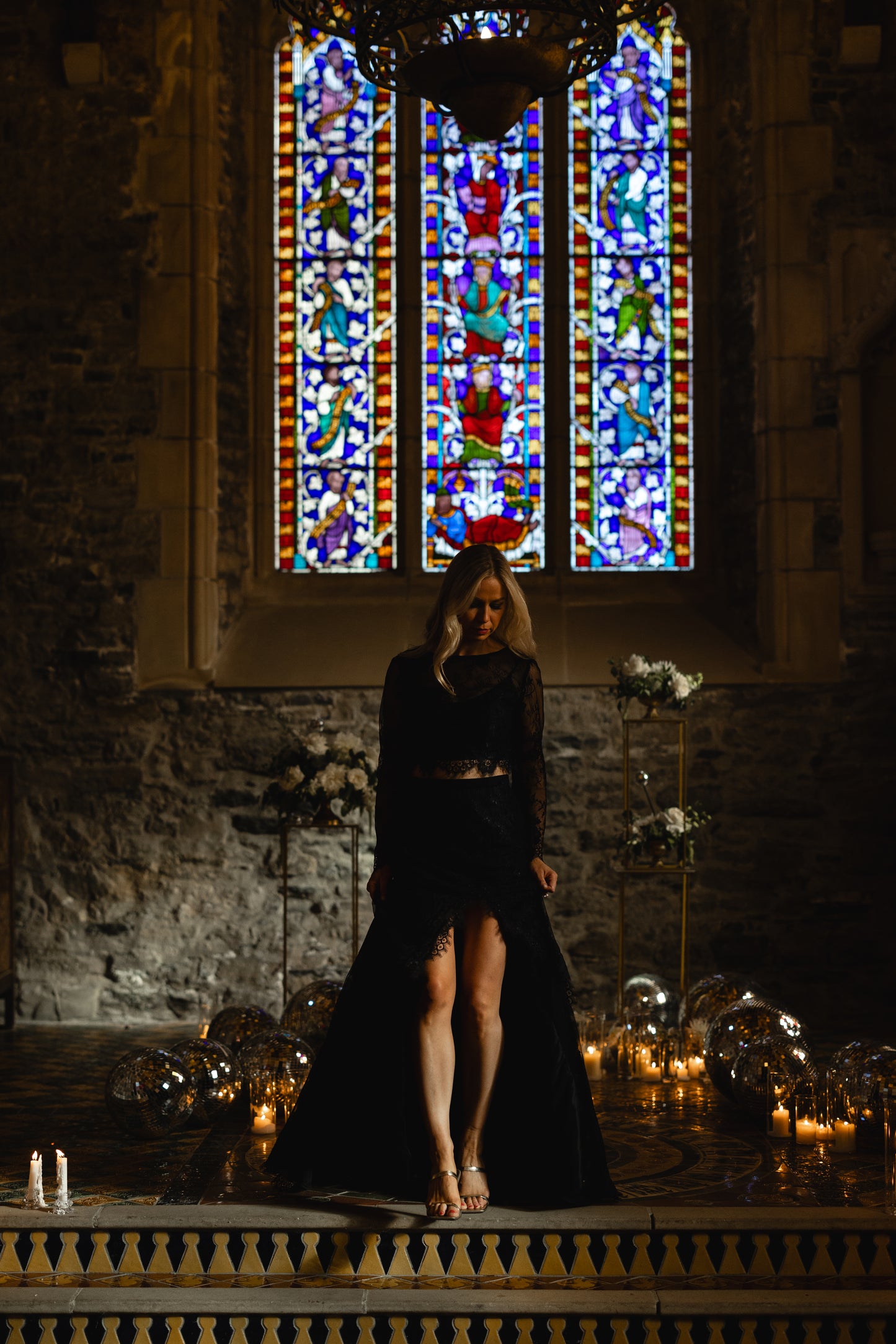 Black lace wedding dress Ireland