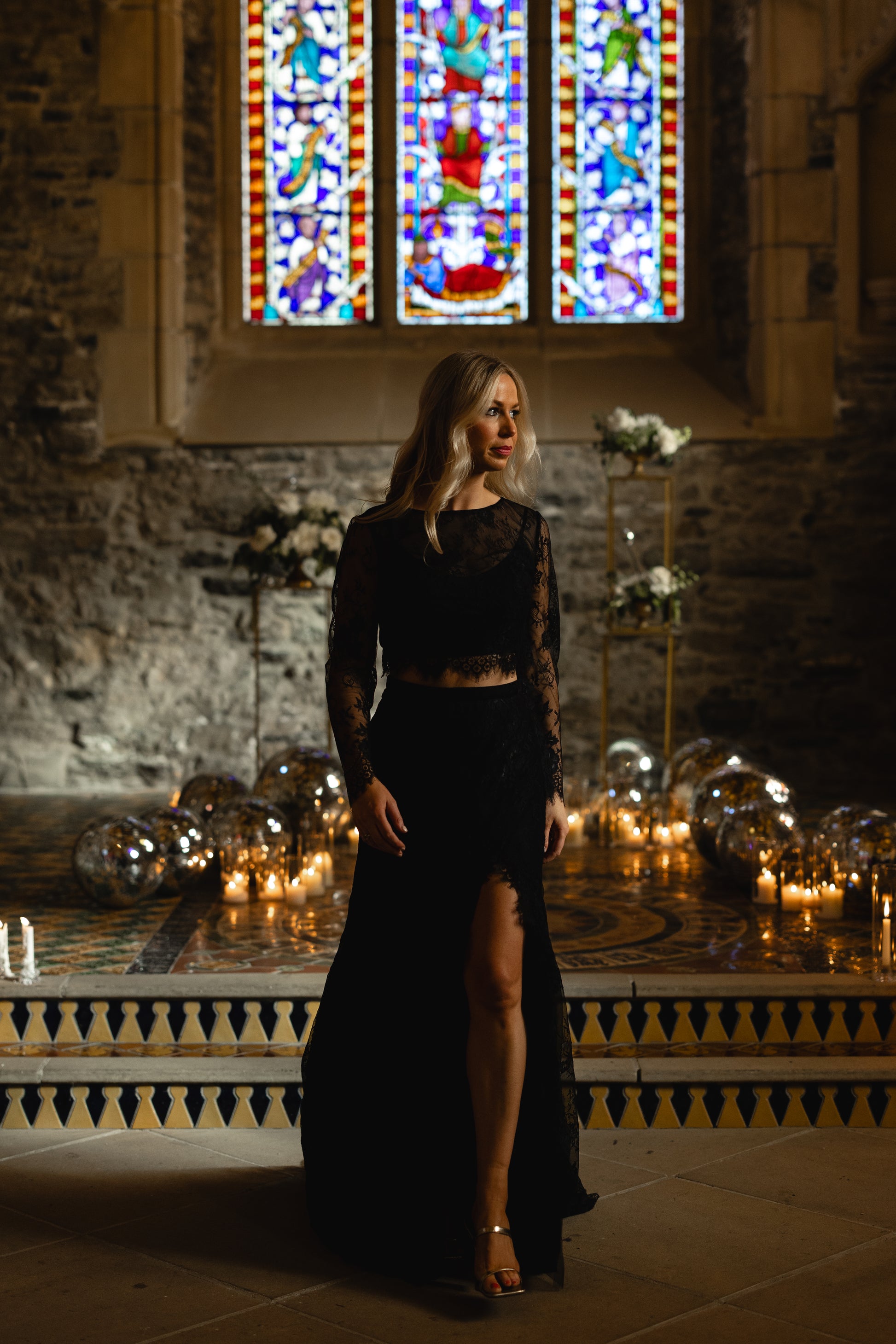 Black lace wedding dress Ireland