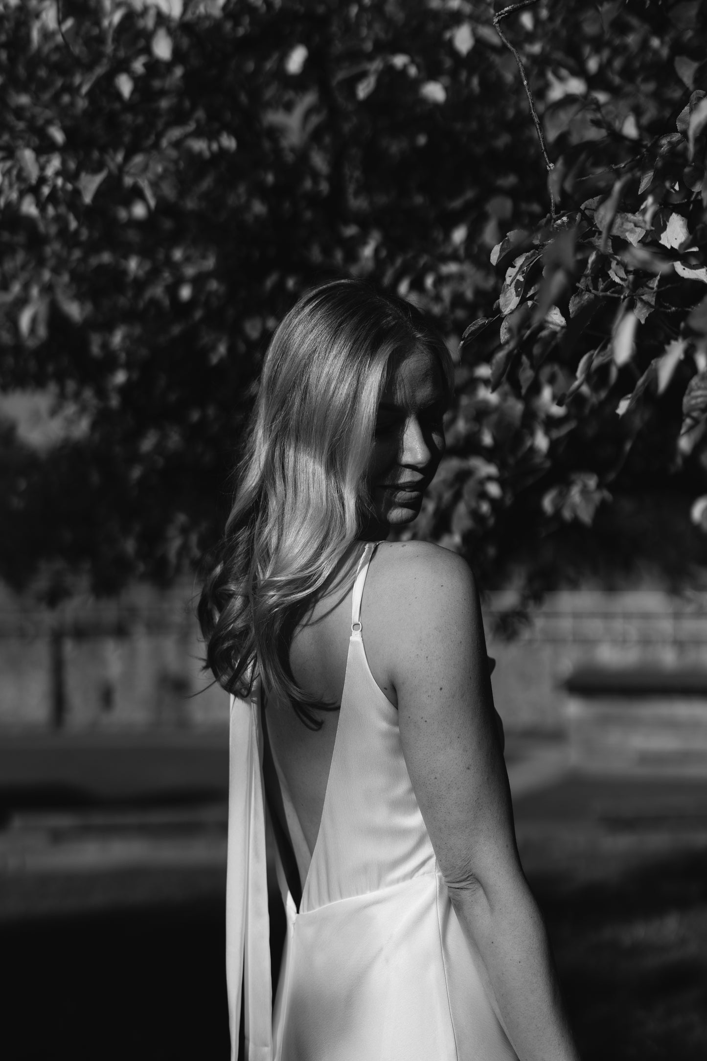 Modern satin slip bridal gown for minimalist brides – sleek editorial wedding dress by Mizz Rio