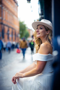 Irish bride wearing bridal separates in Dublin 