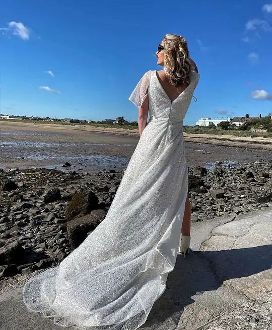 Pink Floral Wedding Dress for the Alternative Bride in Ireland – Mizzrio